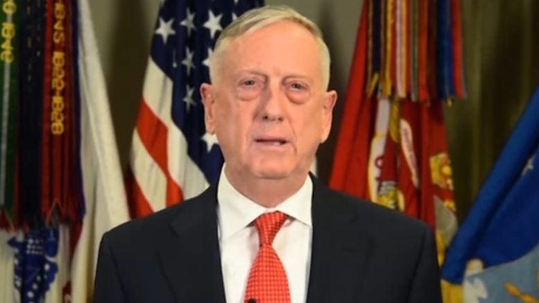 General Mattis delivers powerful farewell to troops. Photo credit to The Freedom Times screen capture.
