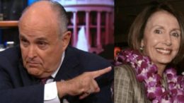 Rudy Giuliani tweets the hypocrisy of Nancy Pelosi and other Democrats who had voted for border security previously. Photo credit to The Freedom Times compilation with CNN Screen Grab, Hawaii Reporter.