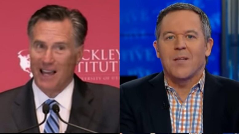 Greg Gutfeld weighs in on the Mitt Romney slam on Trump. Photo credit to The Freedom Times compilation with screen shots.
