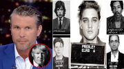 [Image: Fox News' Pete Hegseth -- "Hannity" video screenshot. Photos of Mick Jagger, Johnny Cash, Frank Sinatra, Jimmy Hendrix and Elvis Presley via Pete Hegseth video.